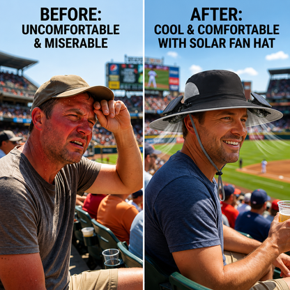 smmr Solar Fan Hat — Stay Cool Anywhere, Powered by the Sun