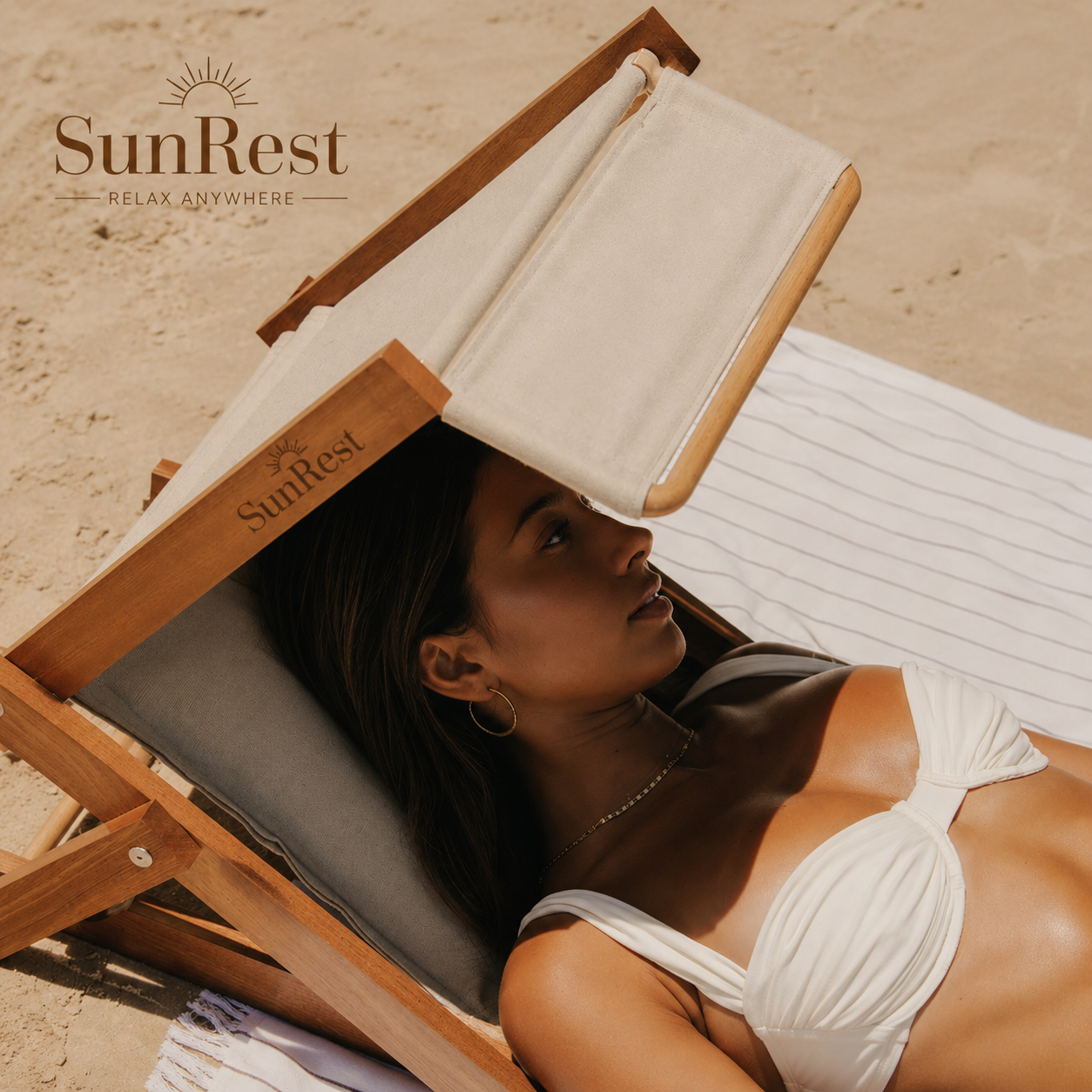 smmr SunRest Tanning Sun Shade with Pillow