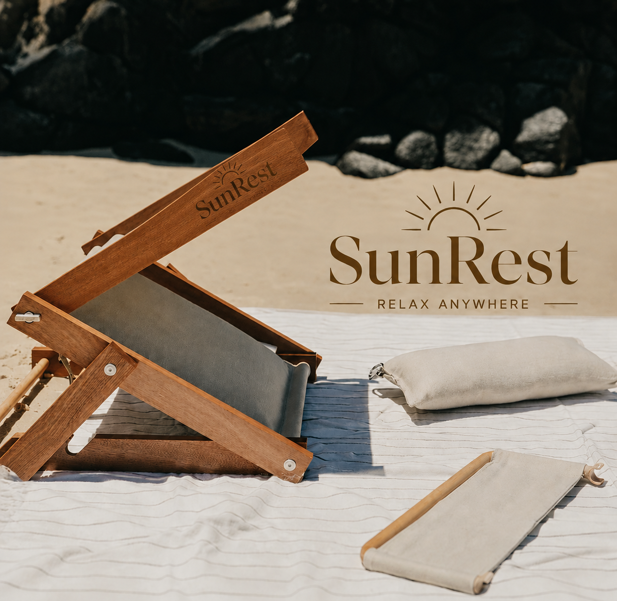 smmr SunRest Tanning Sun Shade with Pillow
