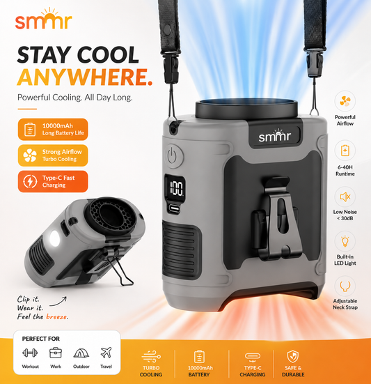 Portable Waist Fan for Outdoor Work & Cooling