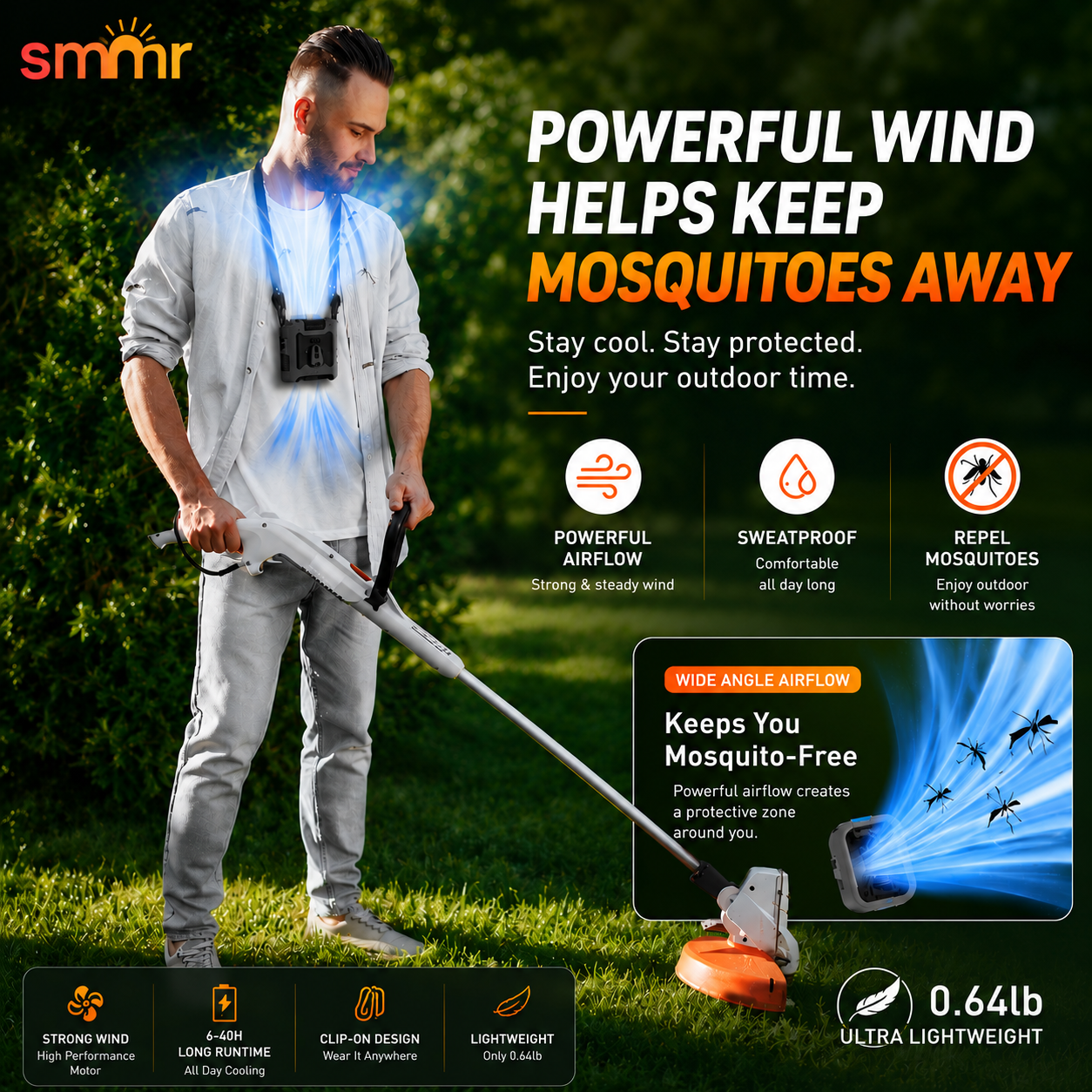 Portable Waist Fan for Outdoor Work & Cooling